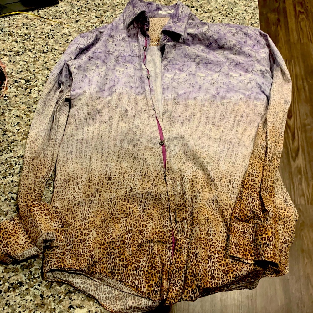 Unique and rare Bugatchi button down men’s shirt S